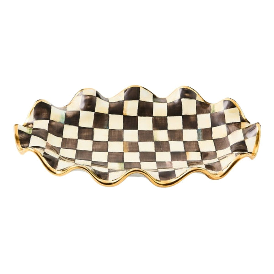 COURTLY CHECK SERVING PLATTER - MACKENZIE-CHILDS - Compralo en CorinneRegalos.com