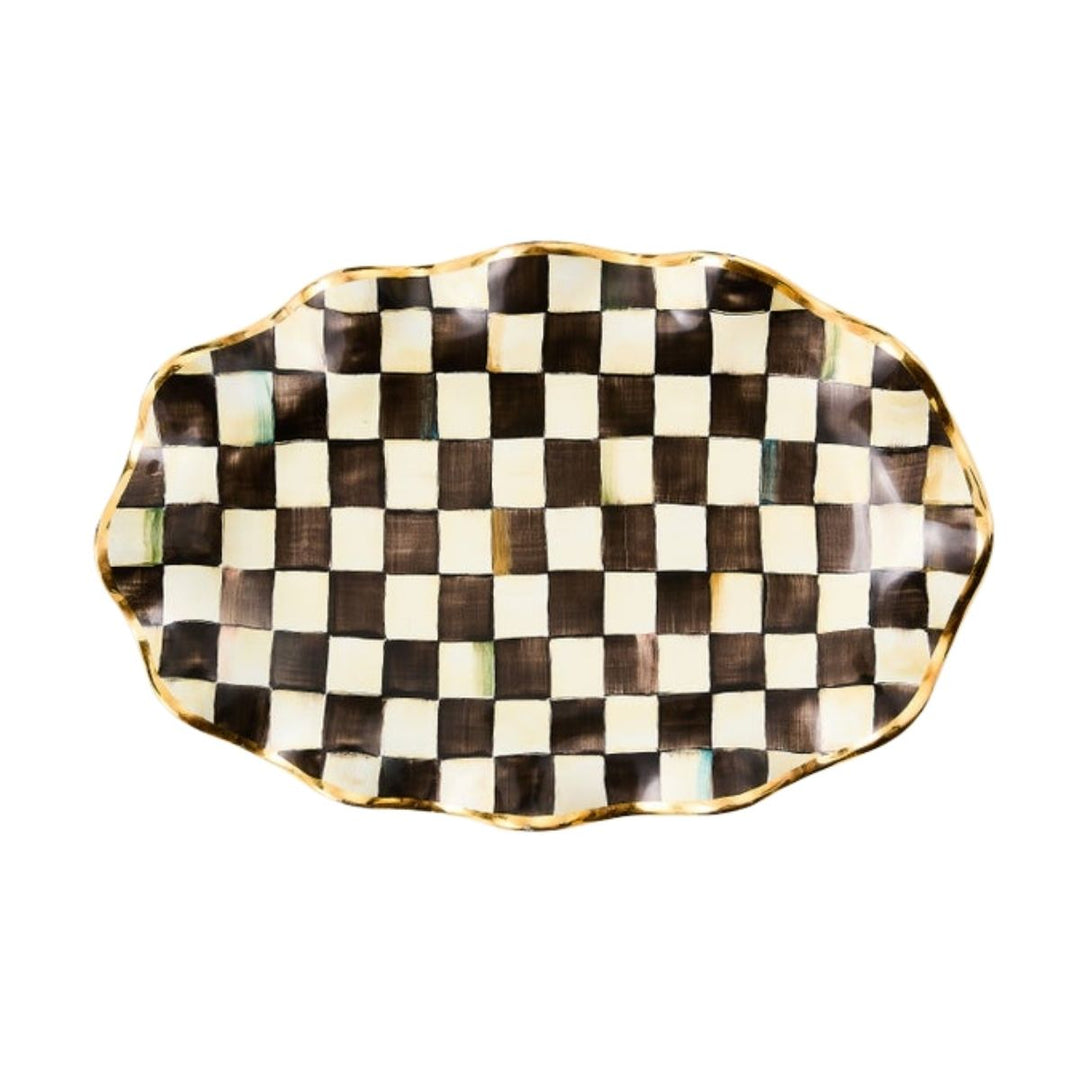 COURTLY CHECK SERVING PLATTER
