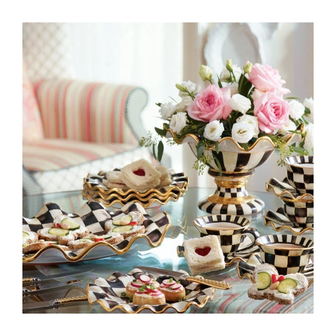 COURTLY CHECK SERVING PLATTER