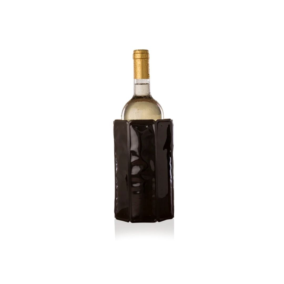 ACTIVE COOLER WINE BLACK. SLEEVE - VACU VIN - Compralo en CorinneRegalos.com