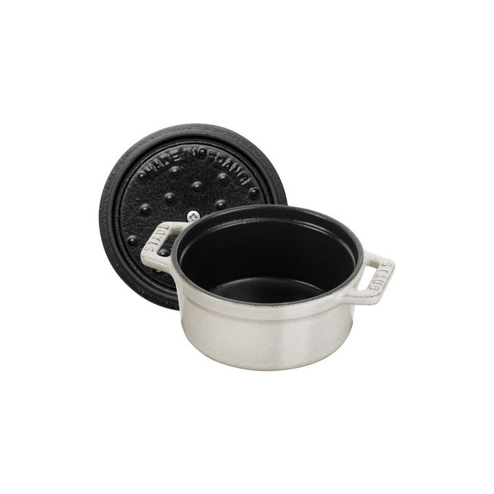MINI COCOTTE 10 CM, ROUND, WHITE TRUFFLE, CAST IRON
