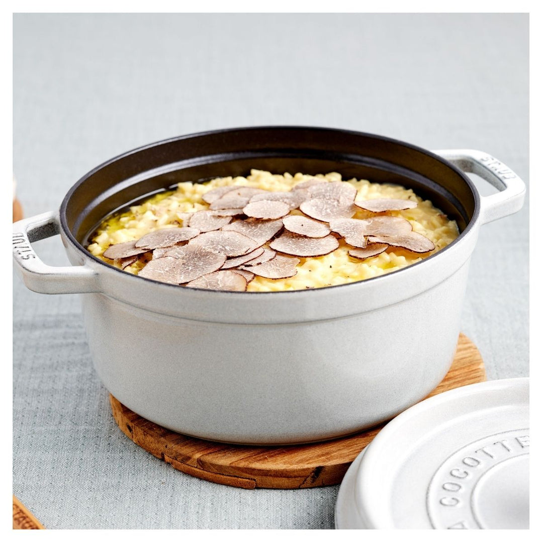 MINI COCOTTE 10 CM, ROUND, WHITE TRUFFLE, CAST IRON