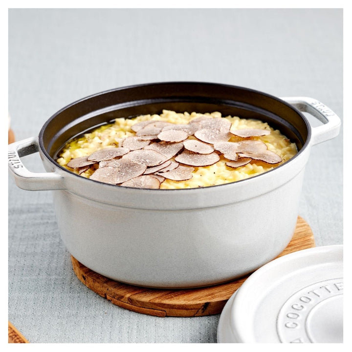 MINI COCOTTE 10 CM, ROUND, WHITE TRUFFLE, CAST IRON