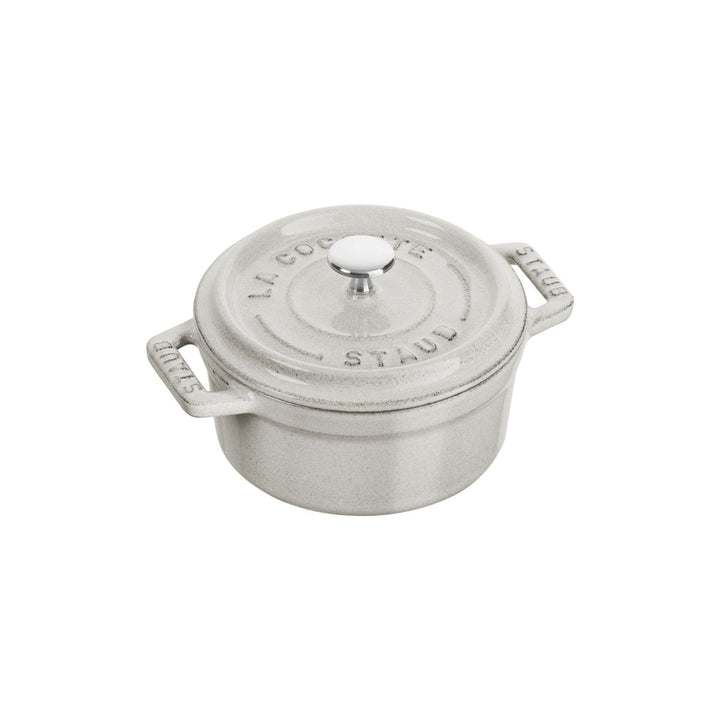 MINI COCOTTE 10 CM, ROUND, WHITE TRUFFLE, CAST IRON