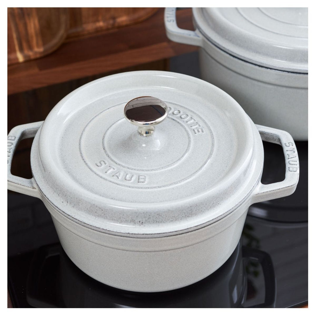LA COCOTTE COCOTTE 20CM 2.20L WHITE TRUFFLE CAST IRON ROUND