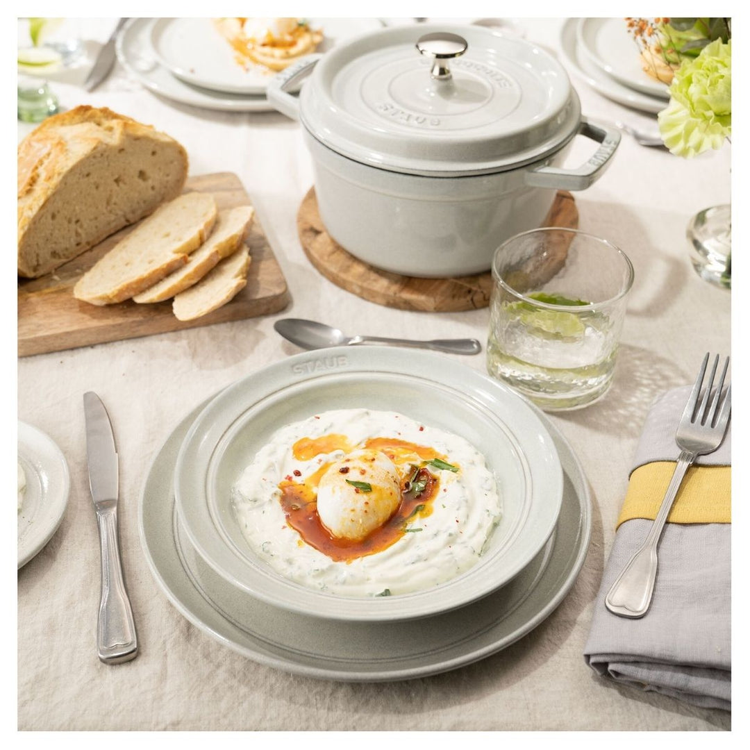 LA COCOTTE COCOTTE 20CM 2.20L WHITE TRUFFLE CAST IRON ROUND