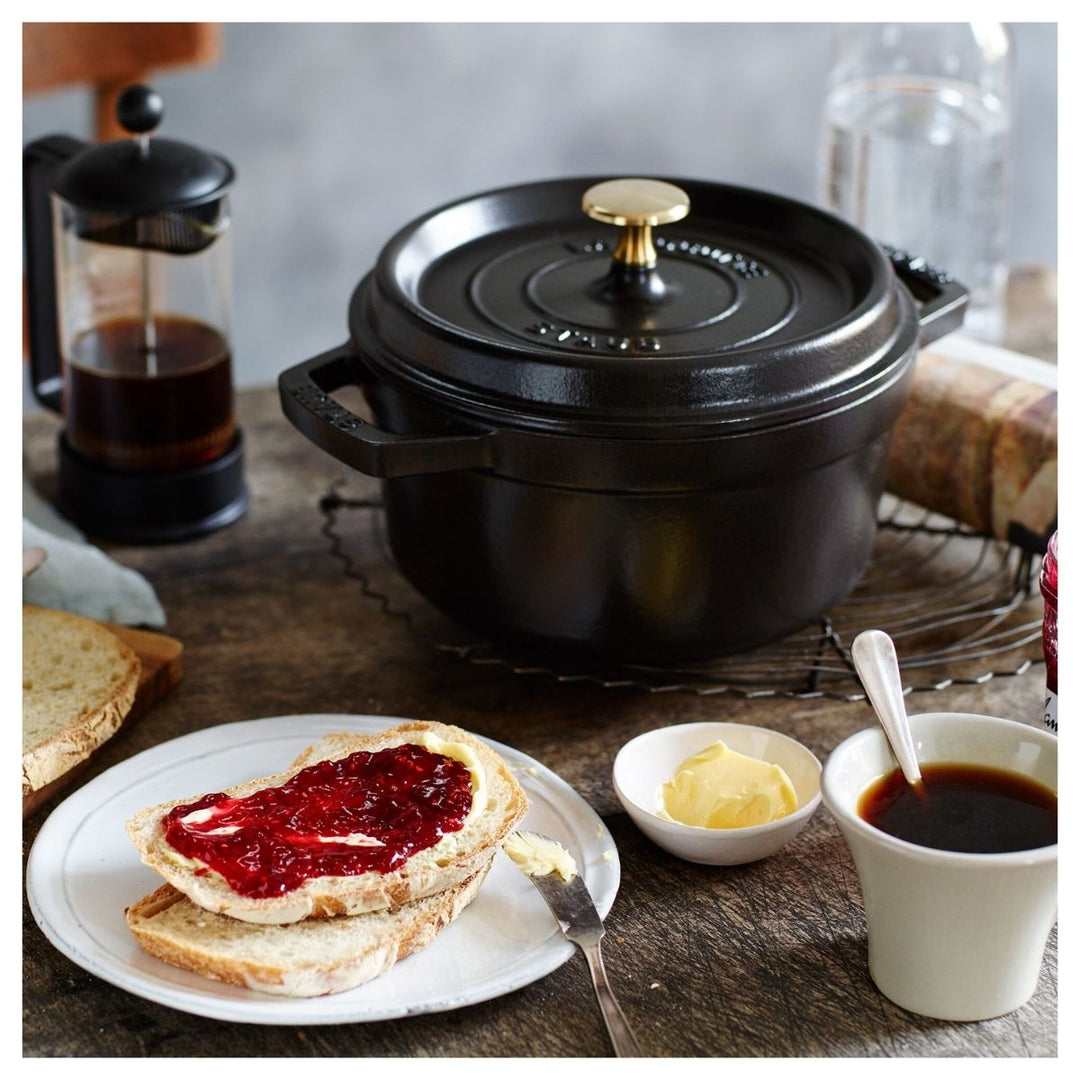LA COCOTTE COCOTTE 20CM 2.20L BLACK CAST IRON ROUND