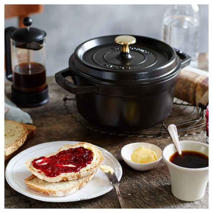 LA COCOTTE COCOTTE 20CM 2.20L BLACK CAST IRON ROUND