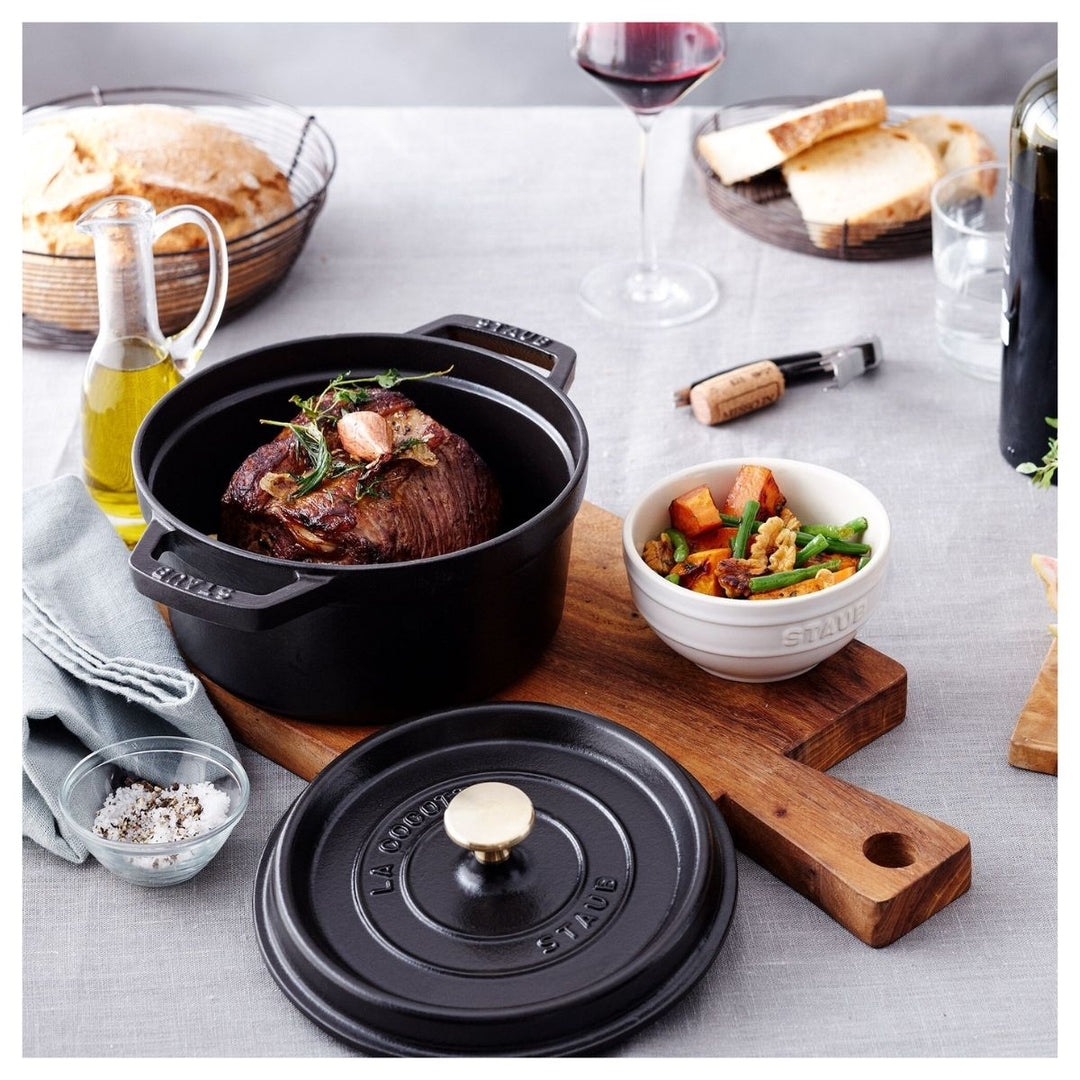 LA COCOTTE COCOTTE 20CM 2.20L BLACK CAST IRON ROUND