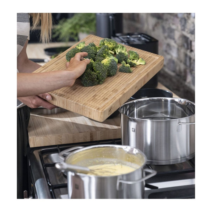 POT SET, 5-PCS ROUND STAINLESS STEEL