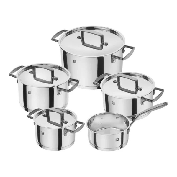 POTS AND PANS SET, 5-PCS ROUND