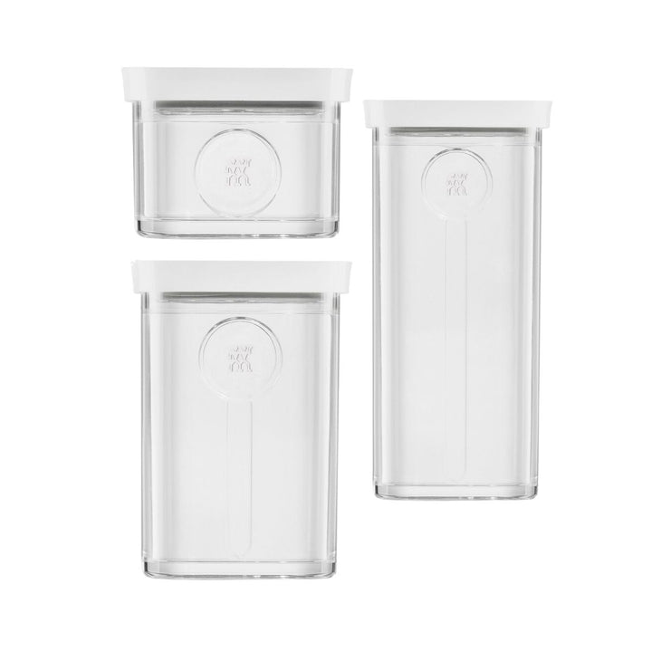 CUBE VACUUM STARTER SET S / 6PCS  TRANSPARENTWHITE  CUBE GREY LINE  NO PLUG