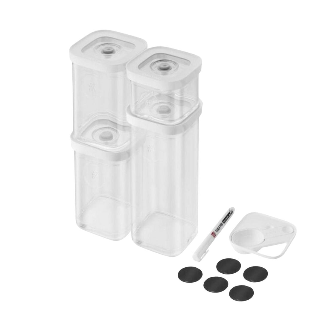 CUBE SET S / 6PCS  TRANSPARENTWHITE  CUBE GREY LINE