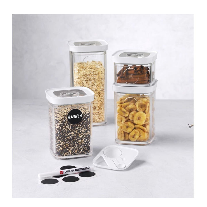 CUBE SET S / 6PCS  TRANSPARENTWHITE  CUBE GREY LINE
