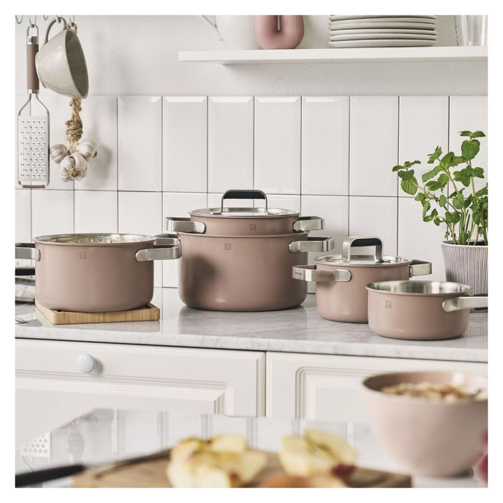 COAT EU COOKWARE SET 5 PCS (9 PCS)COMFORT FOOD ROSÉ