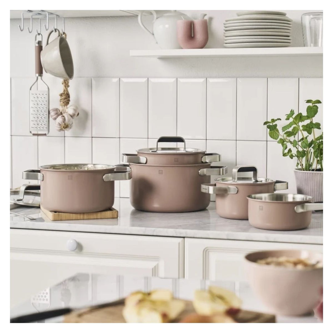 COAT EU COOKWARE SET 3 PCS (5 PCS)COMFORT FOOD ROSÉ