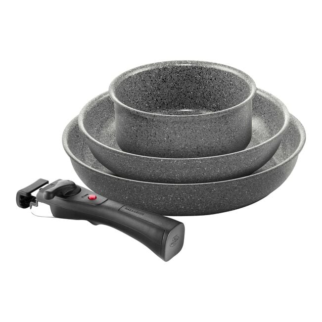 TORRE SET FRY. 24-28CM + SAUCEPAN .16 + 1 handles - BALLARINI - Compralo en CorinneRegalos.com