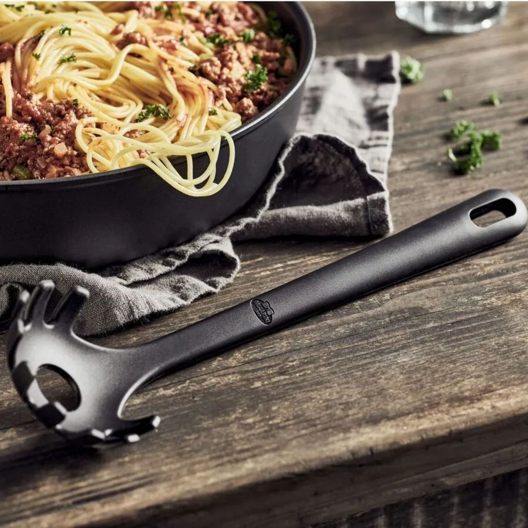 PASTA SPOON 29 CM BLACK SILICONE