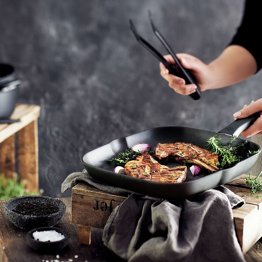 TONGS 27 CM BLACK SILICONE