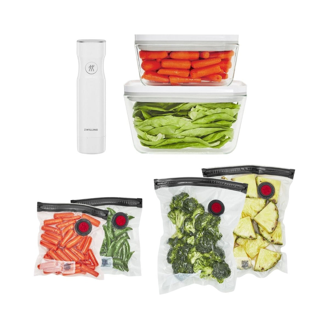 VACUUM STARTER SET, ML  7PCS BOROSILICATE GLASS WHITE PREMIUM EU