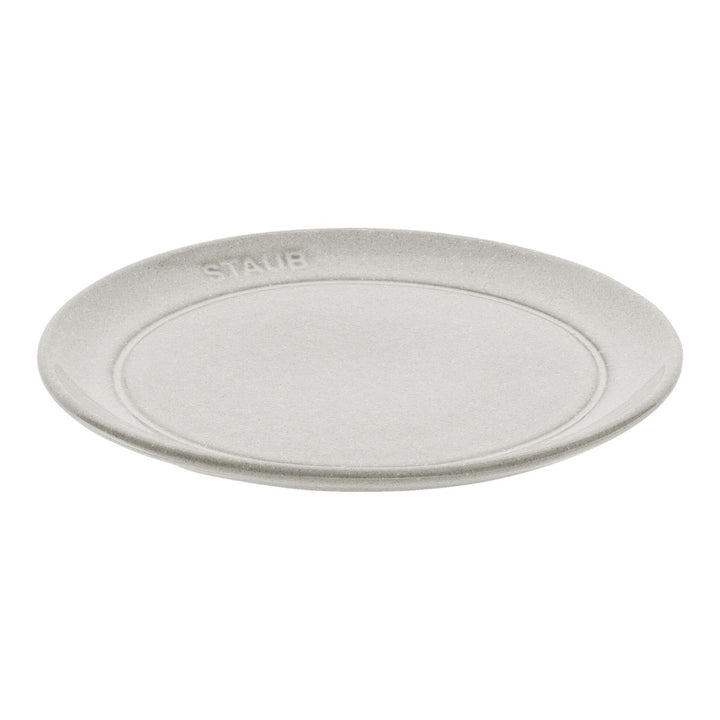 PLATE FLAT 15 CM WHITE TRUFFLE CERAMIC