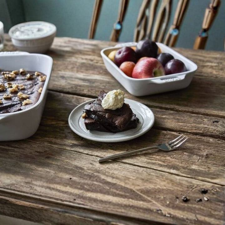 PLATE FLAT 15 CM WHITE TRUFFLE CERAMIC