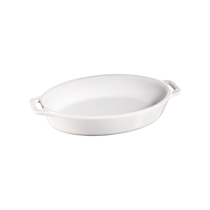OVEN DISH 23 CM CERAMIC PURE-WHITE