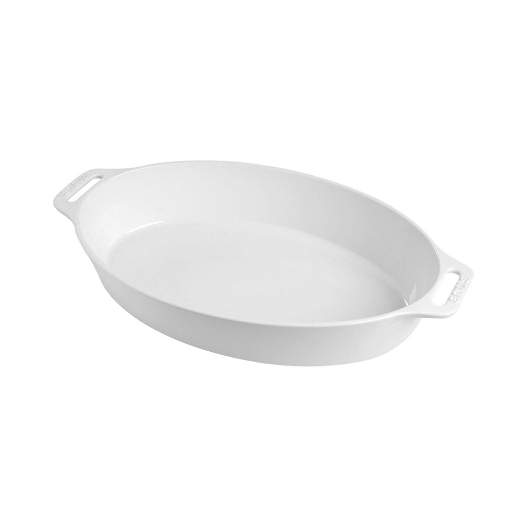OVEN DISH 23 CM CERAMIC PURE-WHITE