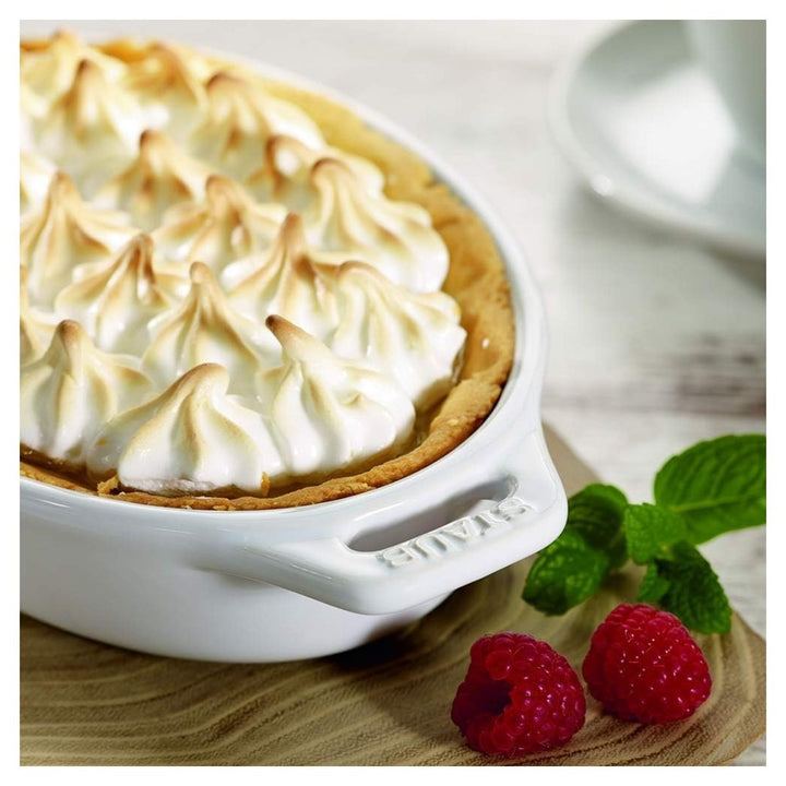 OVEN DISH 23 CM CERAMIC PURE-WHITE