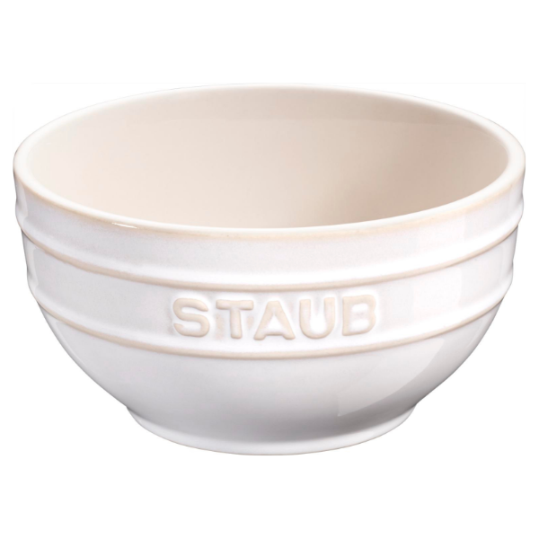 BOWL 12 CM IVORY-WHITE CERAMIC - STAUB - Compralo en CorinneRegalos.com