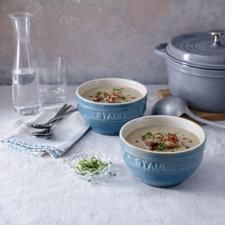 BOWL 14 CM ANCIENT-TURQUOISE CERAMIC