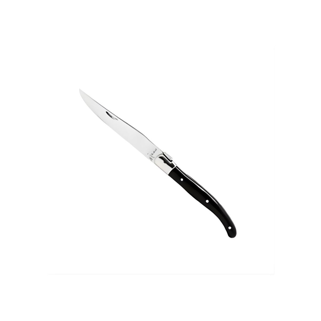PROVENCAL BLACK HANDLE SERRATED STEAK KNIFE 9.25" (23CM) - FORTESSA - Compralo en CorinneRegalos.com