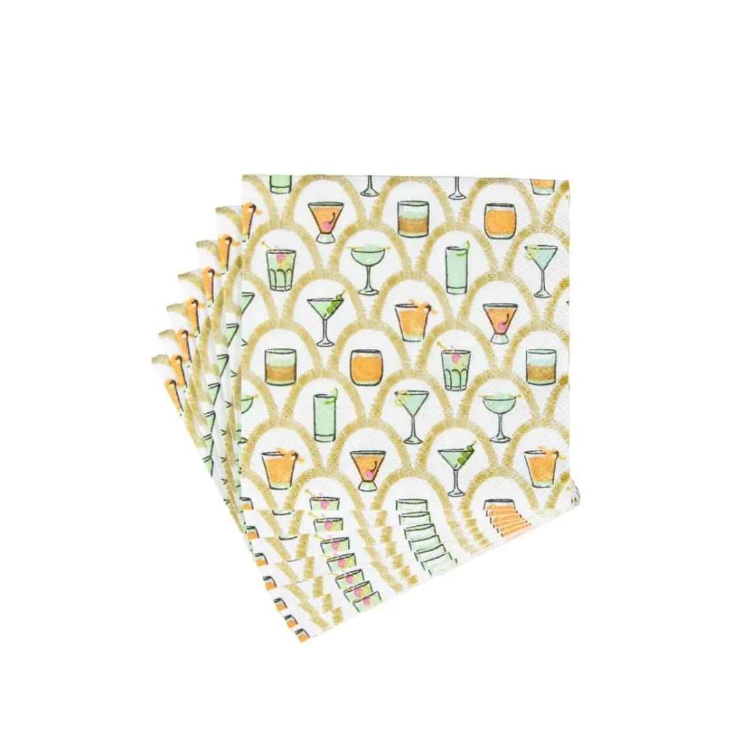 DECO COCKTAILS NAPKIN COCKTAIL - CASPARI - Compralo en CorinneRegalos.com