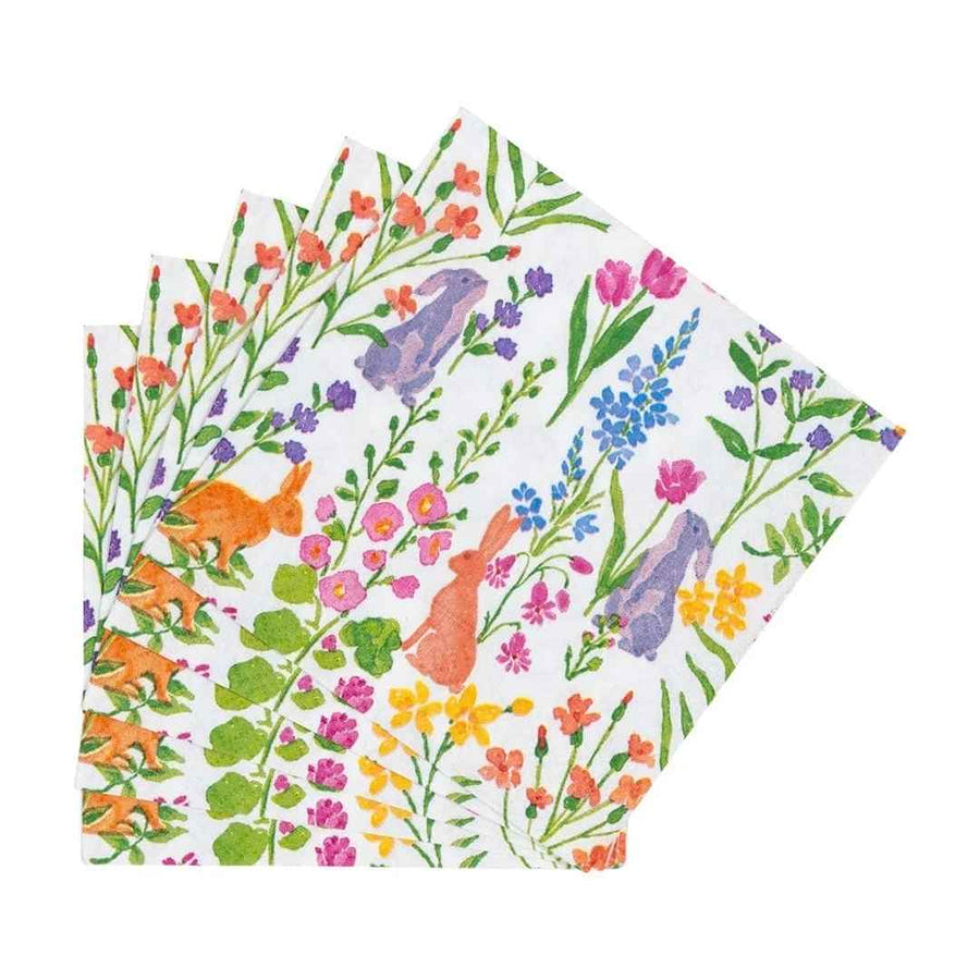 BUNNY FIELD NAPKIN COCKTAIL - CASPARI - Compralo en CorinneRegalos.com