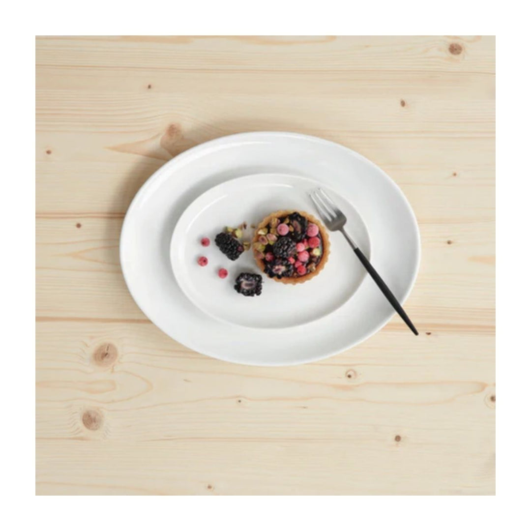 OVAL PLATE  30X24CM FINE  BONE