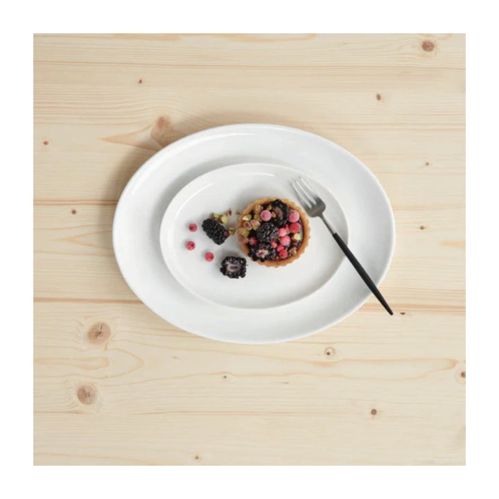 OVAL PLATE  30X24CM FINE  BONE
