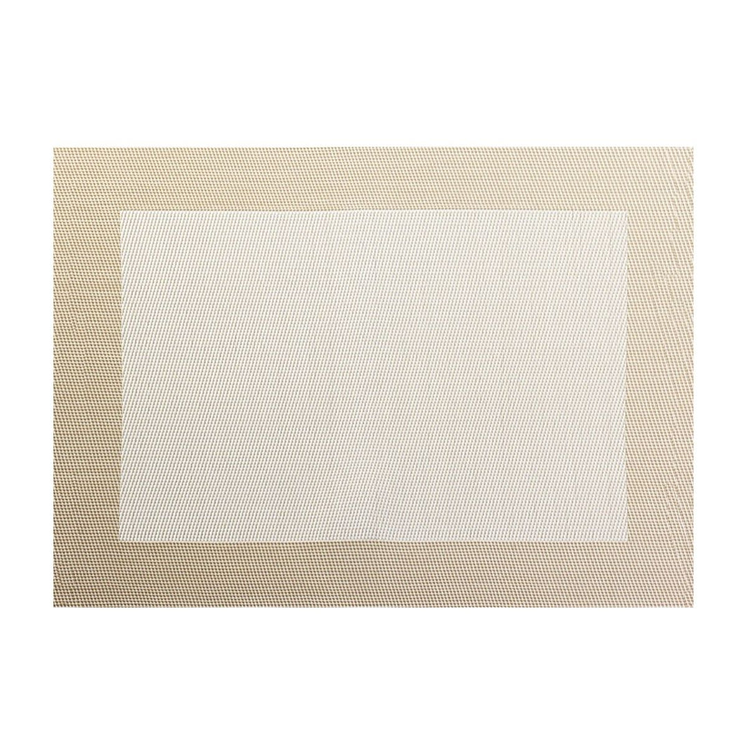 PLACEMAT 33X46 CM OFF WHITE WEAVED