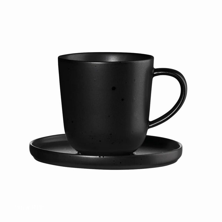 COFFEE CUP WITH SAUCER, KURO