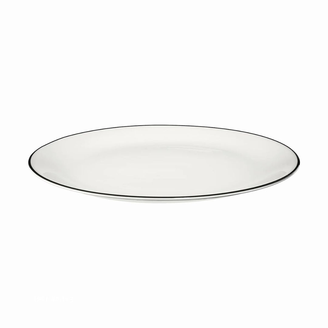 PLATO DE POSTRE LINEA NEGRA