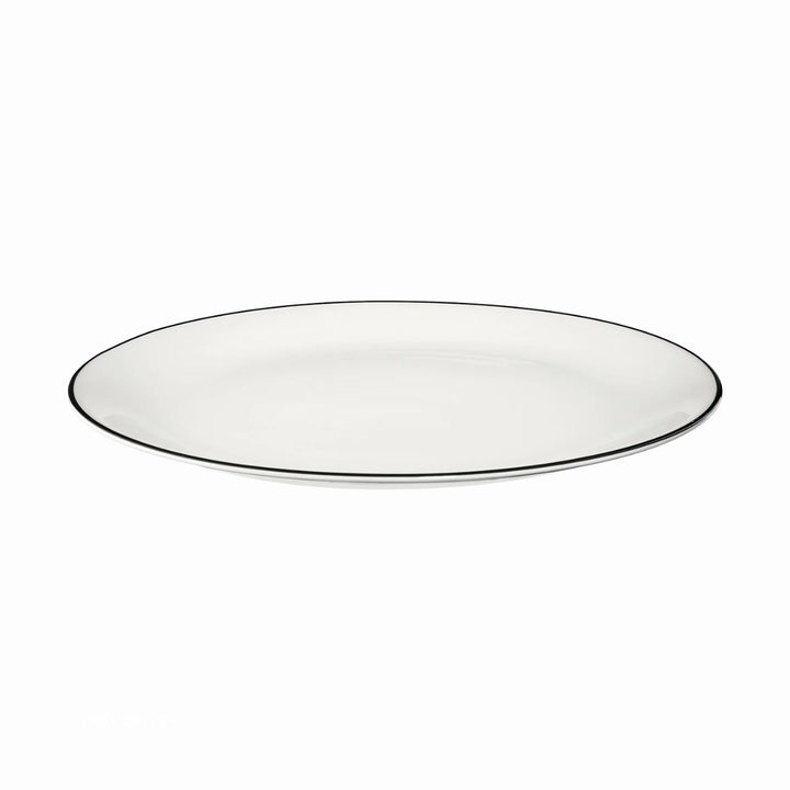 PLATO DE POSTRE LINEA NEGRA