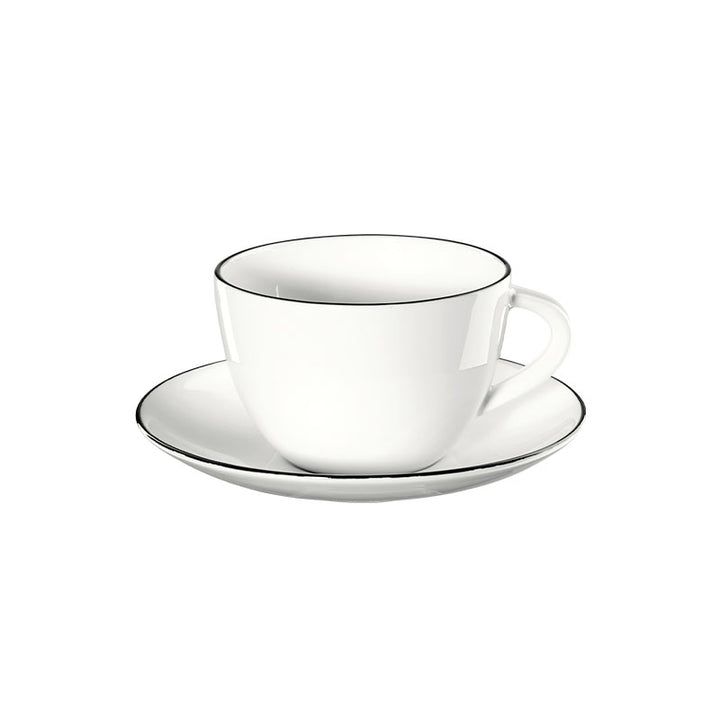TAZA DE CAFE CON PLATO LINEA NEGRA - ASA SELECTION - Compralo en CorinneRegalos.com