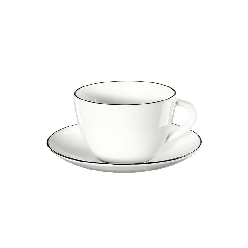 TAZA DE CAFE CON PLATO LINEA NEGRA - ASA SELECTION - Compralo en CorinneRegalos.com
