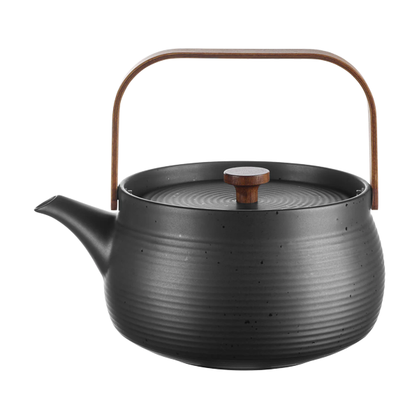 TEAPOT WITH WOODEN HANDLE BLACK - ASA SELECTION - Compralo en CorinneRegalos.com