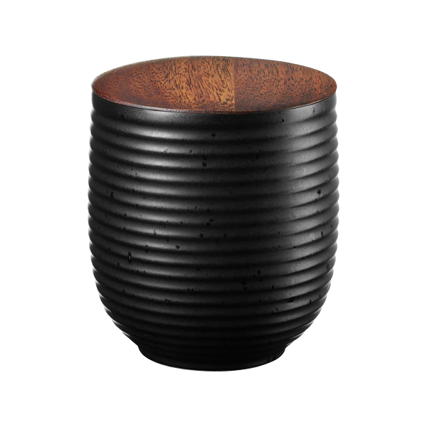 TEA JAR BLACK WITH WOODEN LID - ASA SELECTION - Compralo en CorinneRegalos.com