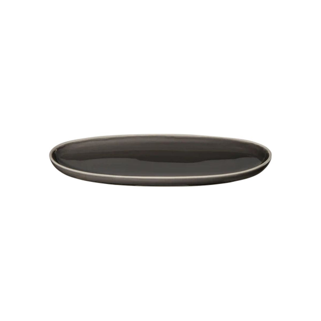 aperitif plate, oval, caviar
