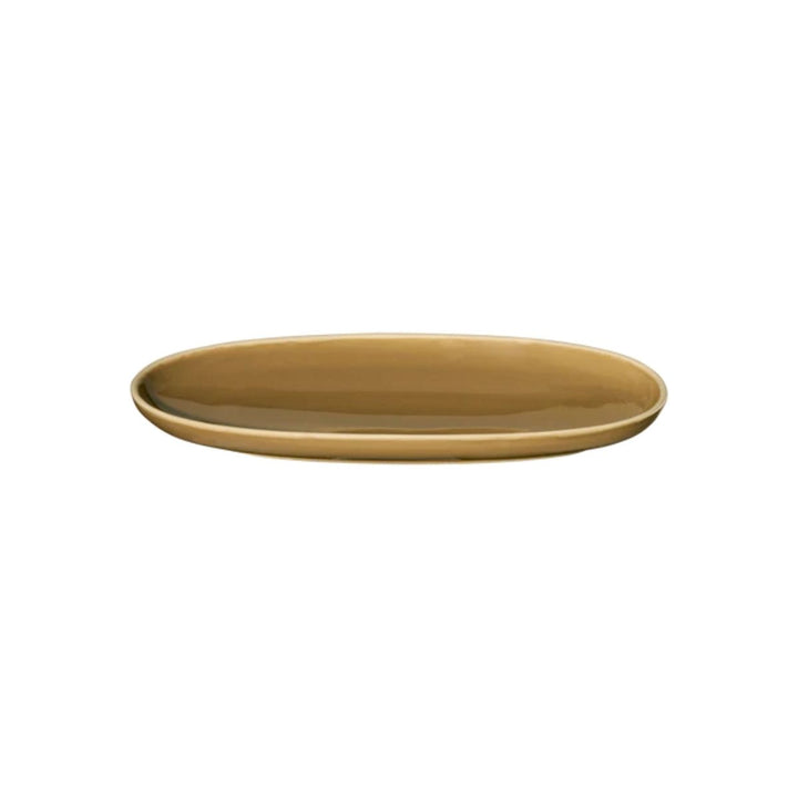 aperitif plate, oval, mocha