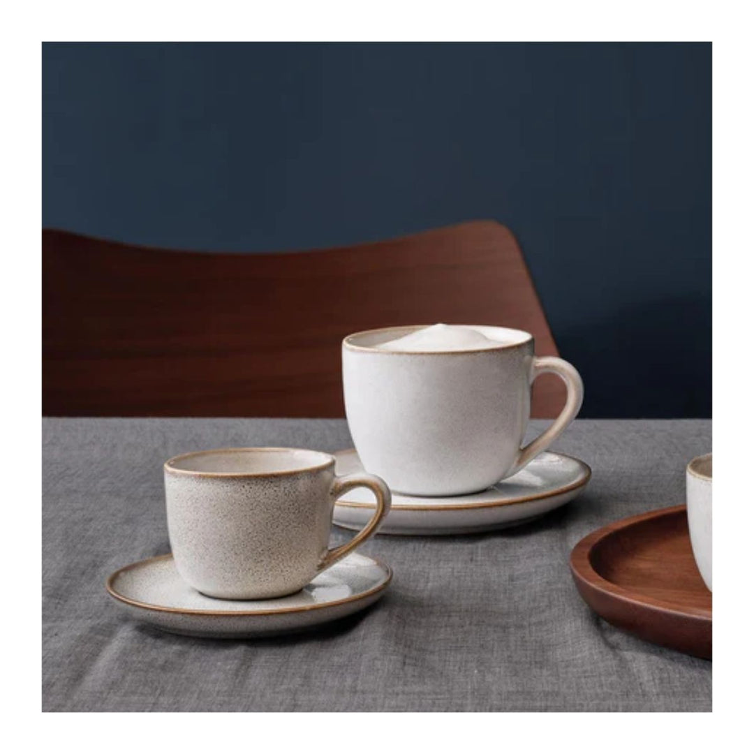 CAPPUCCINO CUP WITH SAUCER SAISON SAND