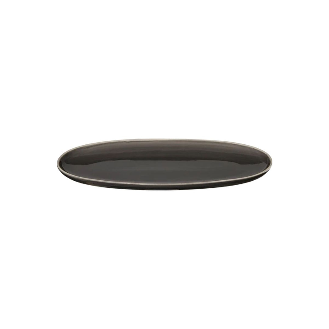 plate, oval, caviar
