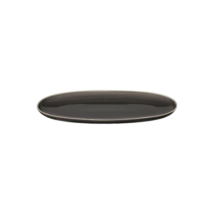 plate, oval, caviar