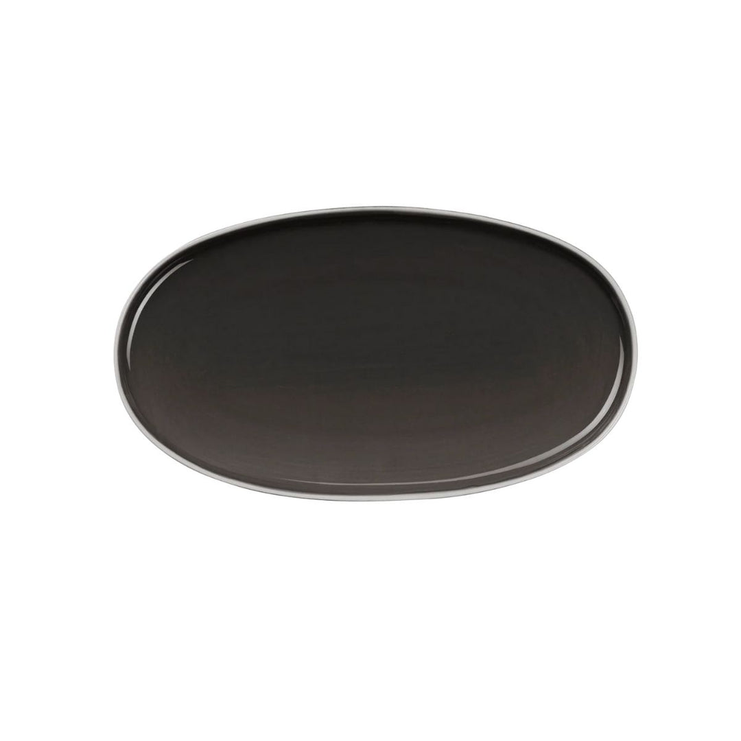 plate, oval, caviar